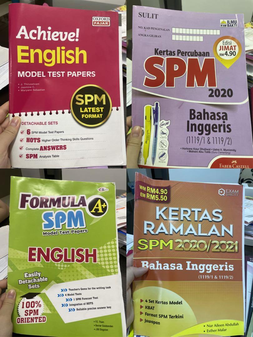 English Spm Paper 1 Paper 2 Kertas Ramalan Spm Bahasa Inggeris Hobbies Toys Books Magazines Textbooks On Carousell