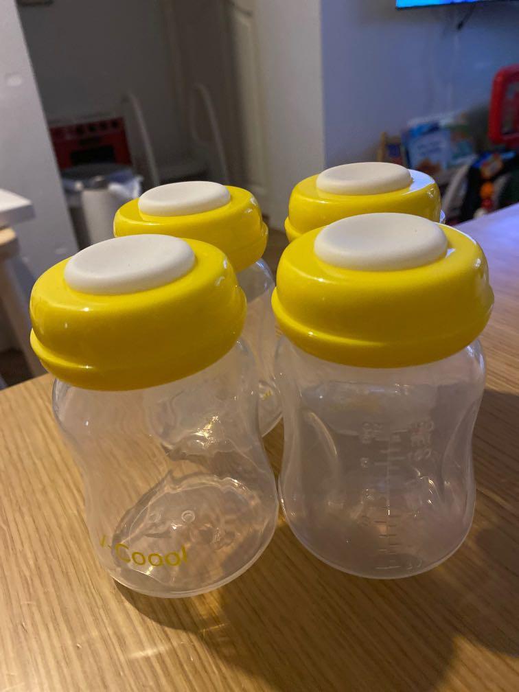 Free milk bottles fits spectra breastpump vcool, Babies & Kids