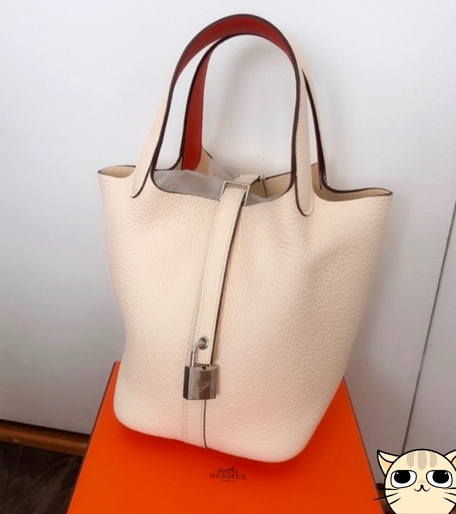 ❣️ Hermes picotin 14 lucky daisy nata, Luxury, Bags & Wallets on Carousell