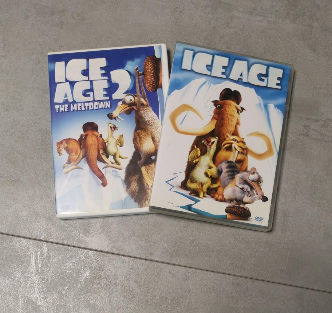 Each $30. 正版Ice Age 1 & 2 DVD 冰河世紀, 興趣及遊戲, 收藏品及