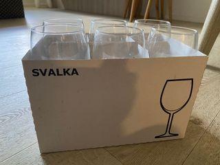 Ikea Svalka wine glasses
