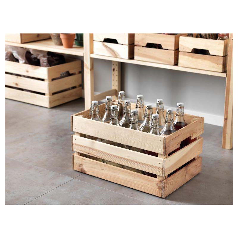 IKEA Wooden Crates, Furniture & Home Living, Home Improvement