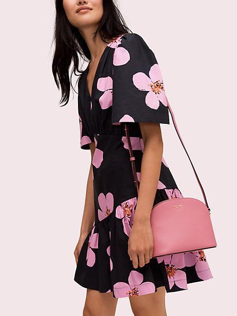 In Stock Kate Spade sylvia medium dome crossbody in Pink Women s Fashion Bags Wallets Shoulder Bags on Carousell