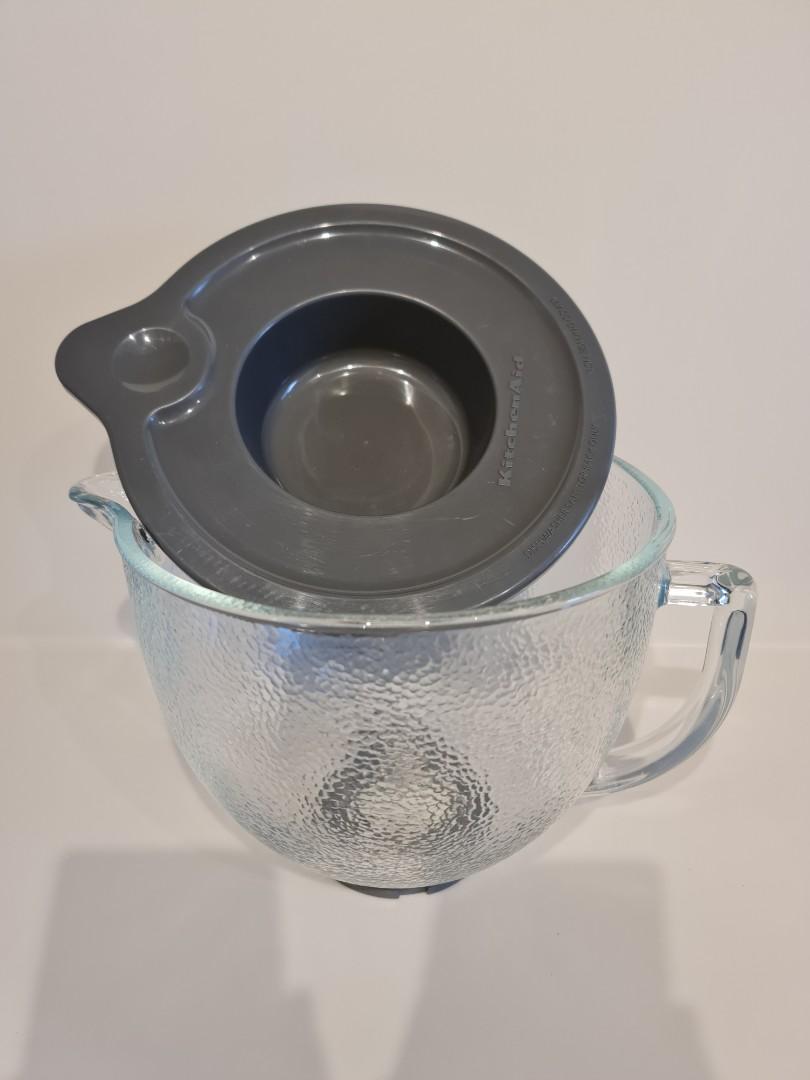 KitchenAid 5-Qt. Tilt-Head Hammered Glass Bowl with Lid (K5GBH) 