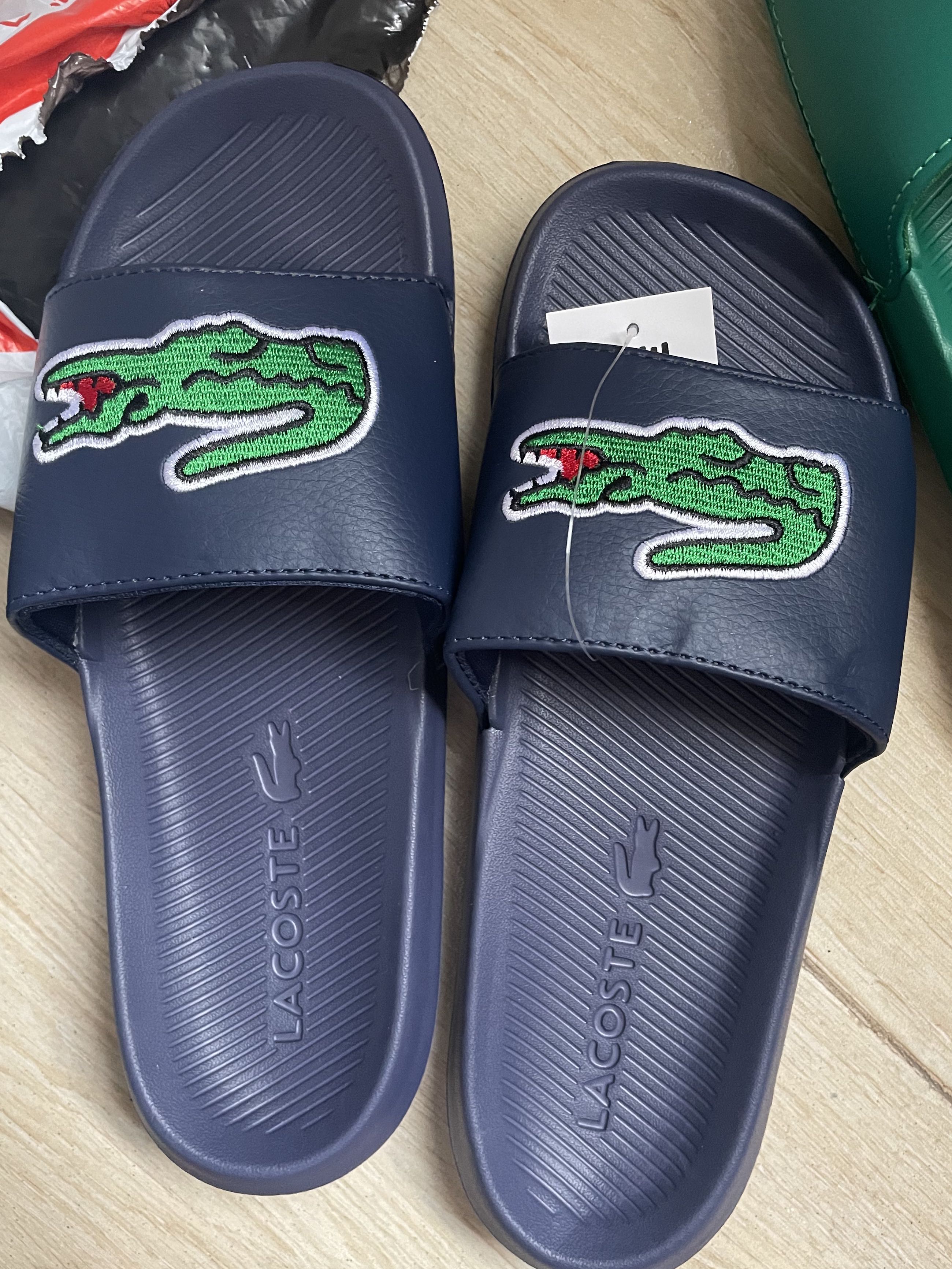 lacoste slide slippers