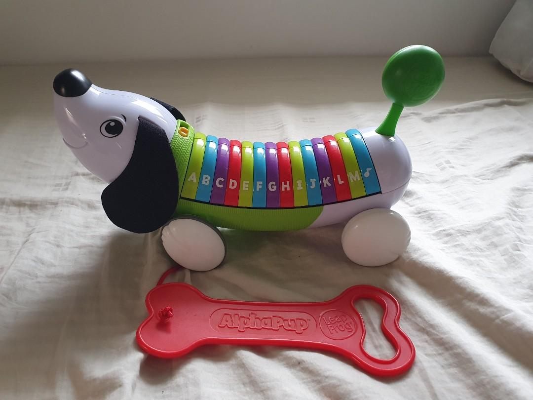 Leapfrog AlphaPup (preloved) (Category: Infant Playtime) located in Quezon City. Submitted by mombie888 (Listing ID 1098274601, Image 1). Description: SRP: PHP1,499.75 Barely used. With box. Batteries not included. RFS: decluttering Payment: Gcash or BPI Pick-up/Shipping via Grab/Lalamove c/o buyer..