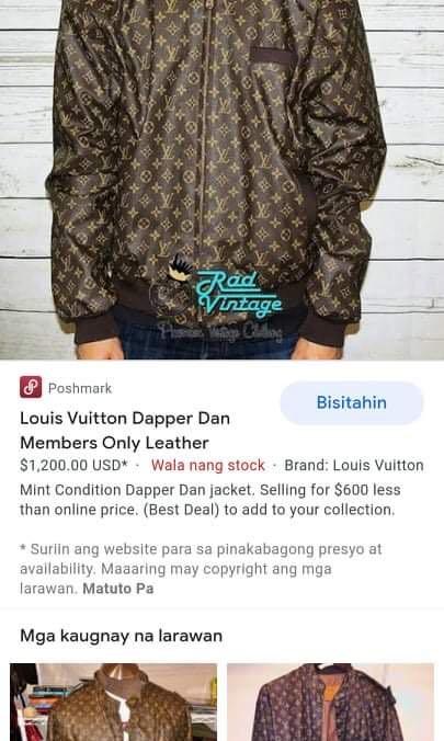 100% Authentic Louis Vuitton x Dapper Dan LV Monogram Logo