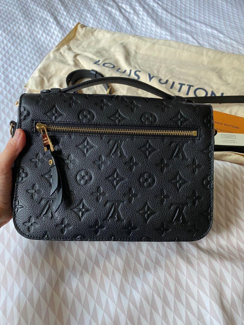 LOUIS VUITTON Empreinte Pochette Metis Black 1144191