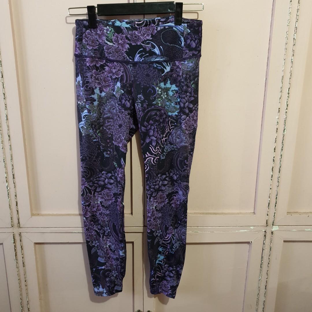 Lululemon Chasing Miles Tight in Memoir Multi Purple 8 Women s Fashion Activewear on Carousell