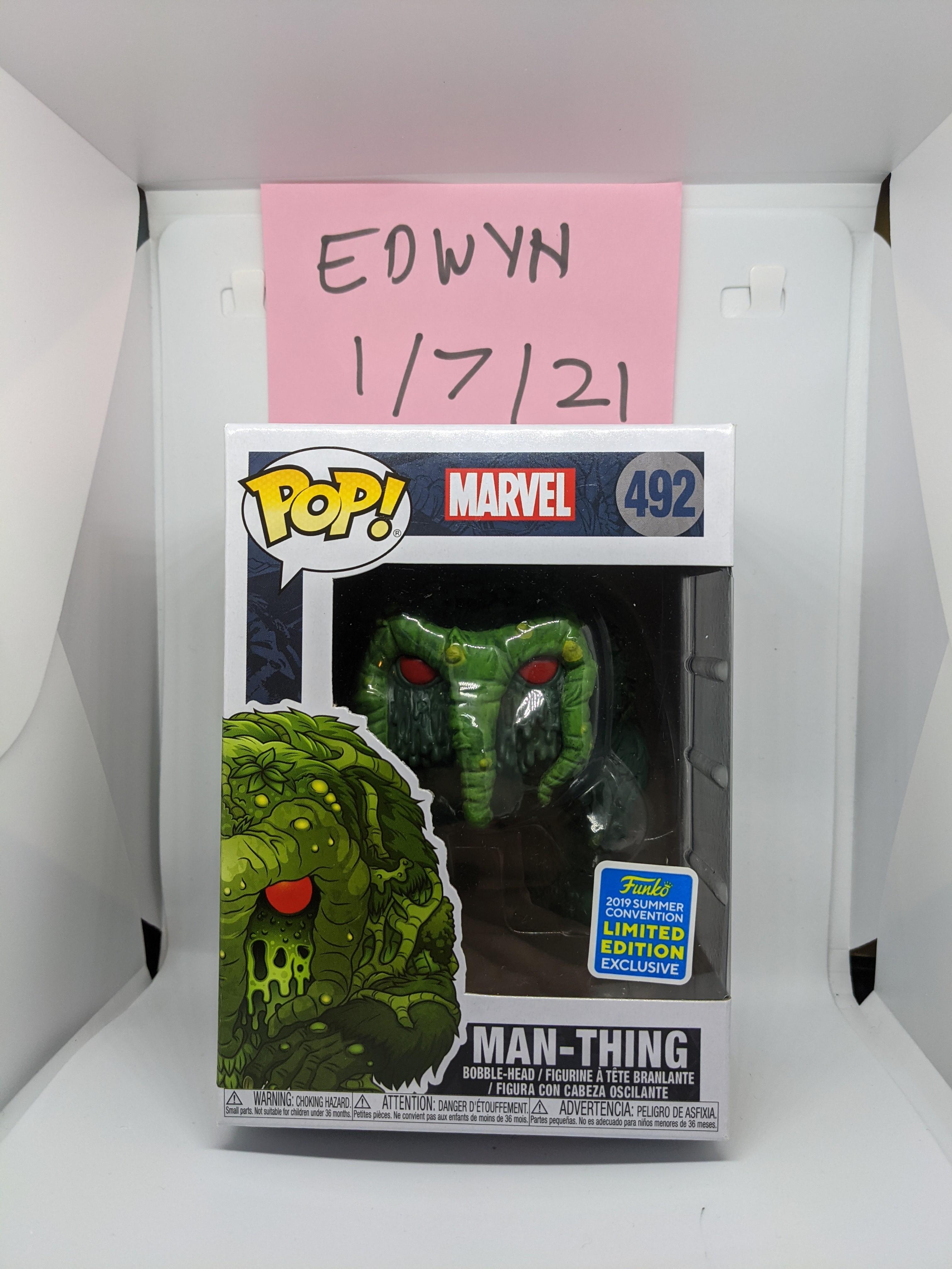 Funko Marvel SDCC 2019 Pop Man-thing Vinyl Figure 492 for sale online Funko Marvel SDCC 2019 Pop Man-thing Vinyl Figure 492 for sale online