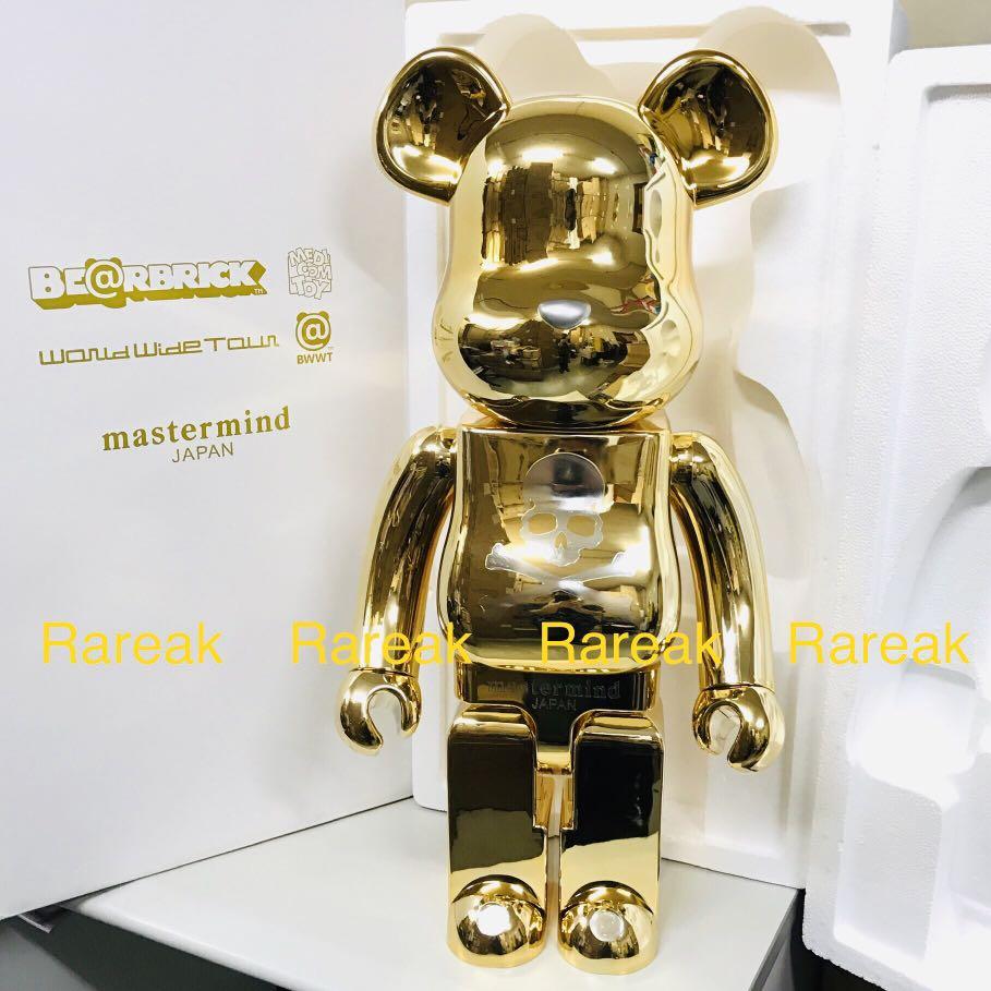 Medicom Bearbrick 2007 BWWT World Wide Tour Mastermind Golden 1000 