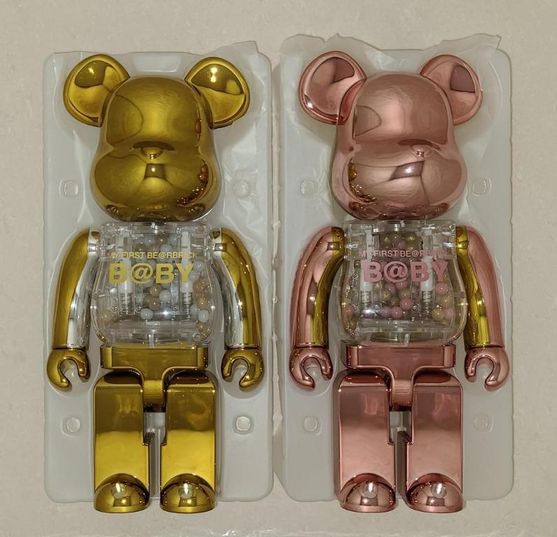 Medicom Bearbrick 400% My First Be@rbrick Baby Gold & Silver ver