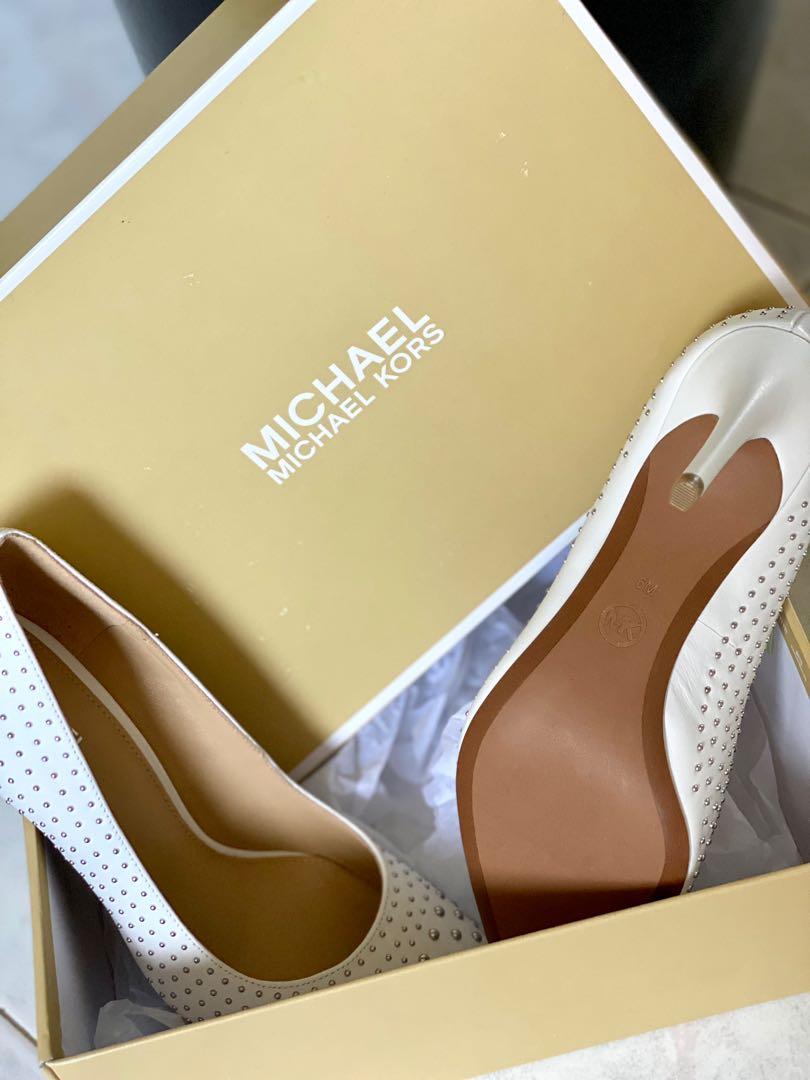 Michael Kors Leather Pumps Women s Fashion Footwear Heels on