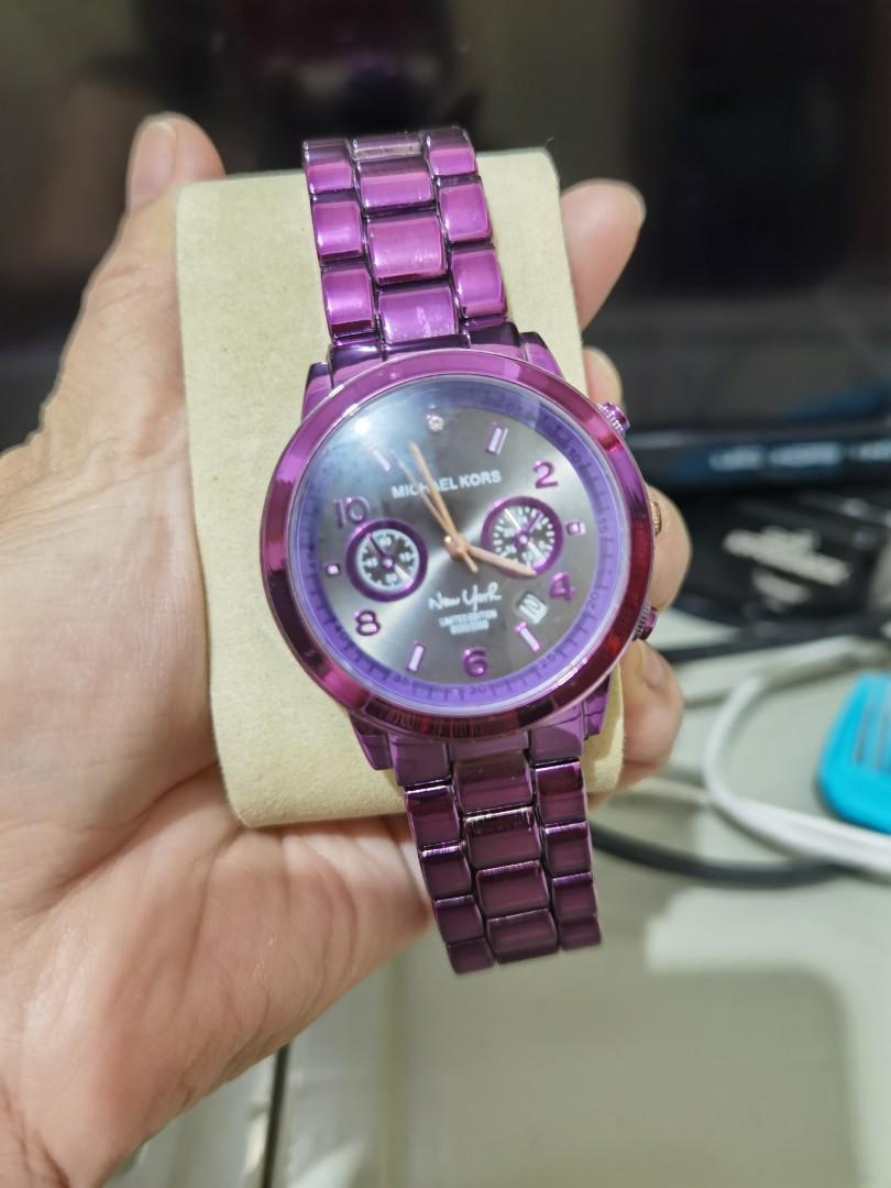 Plum michael kors watch sales