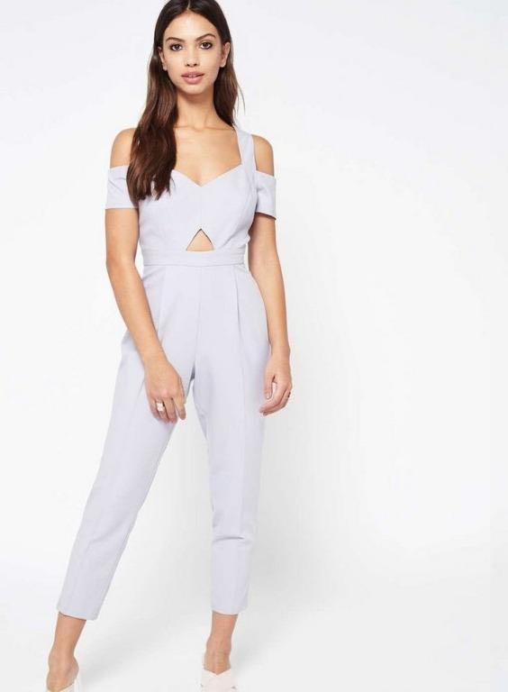 Miss selfridge white playsuit cheap