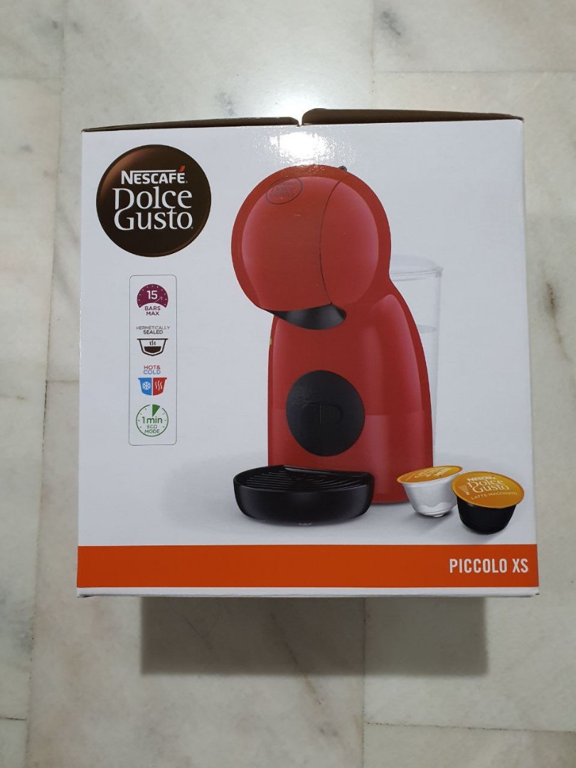 NESCAFE Dolce Gusto Piccolo XS Capsule Coffee Machine with Capsules, TV