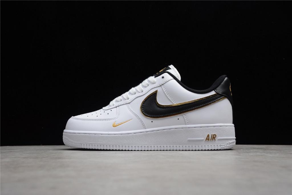 Nike Air Force 1 '07 LV8 Men's Size 14 White /Black-Metallic Gold DA8481-100