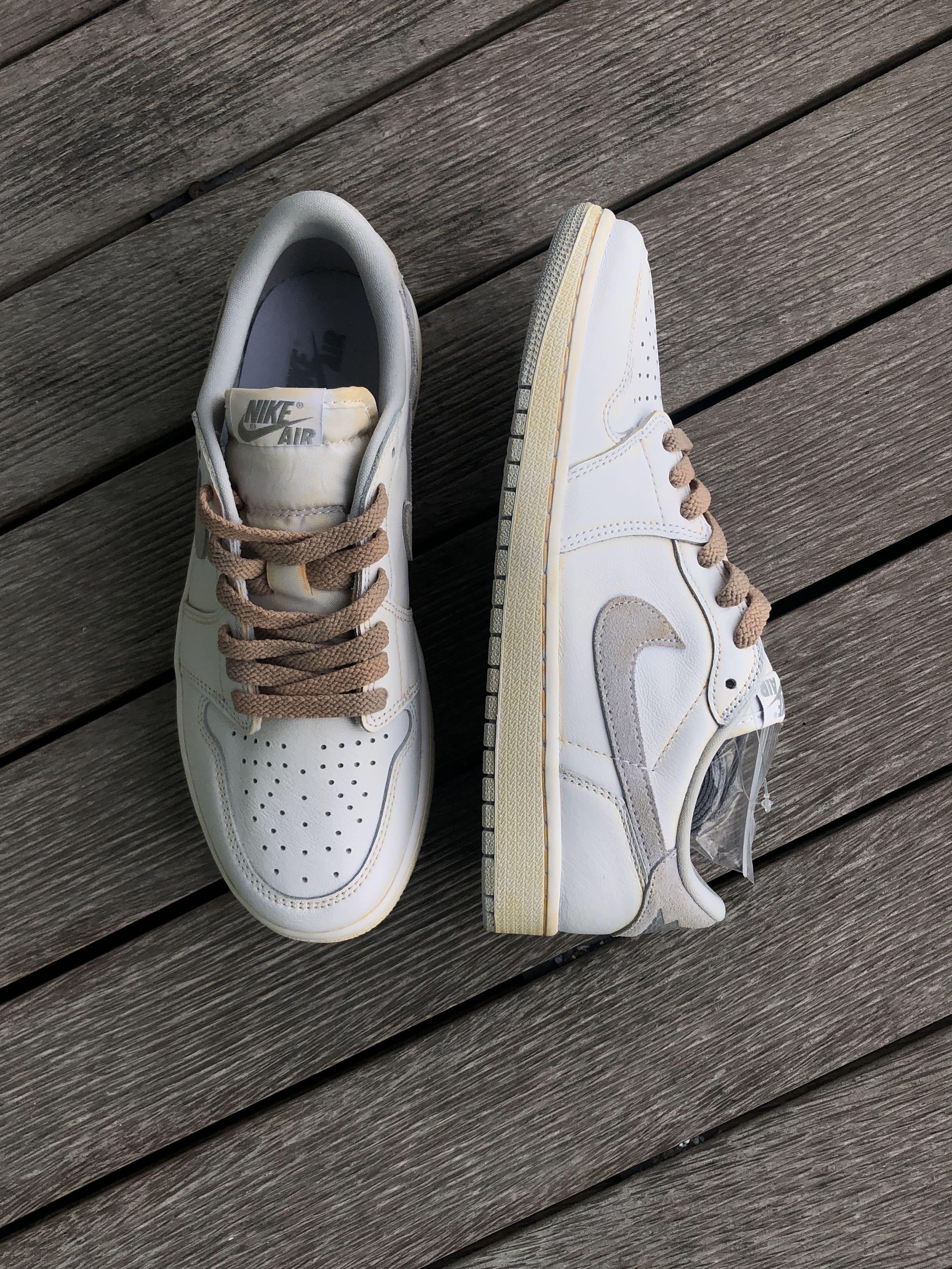 Aged Aj Natural Grey 1985 Jordan 'Natural Grey' Custom