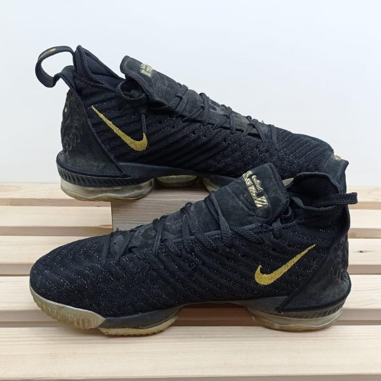 lebron james 16 black and gold