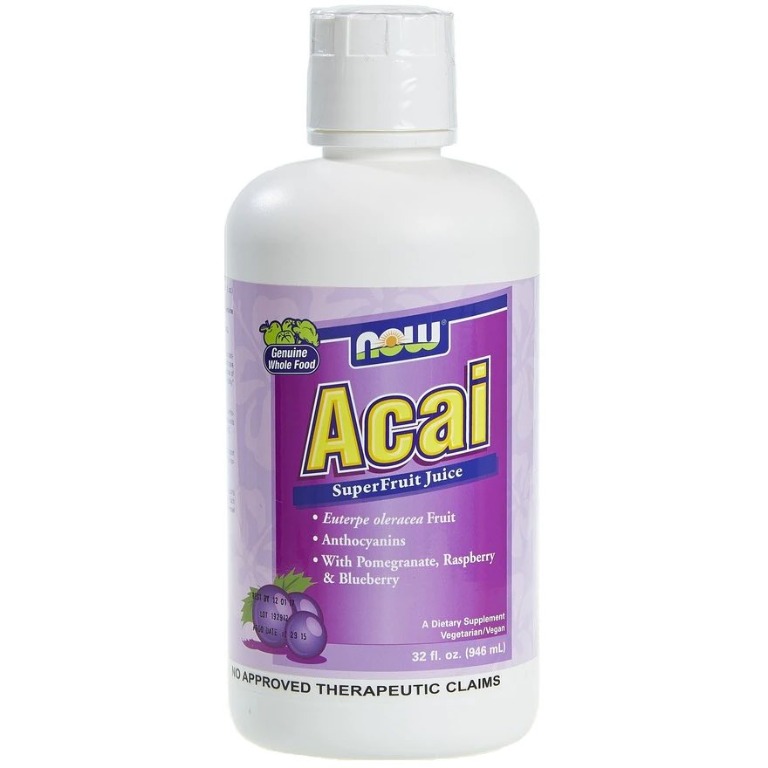 NOW Acai Super Fruit Juice 32oz, Food & Drinks, Fresh Produce on Carousell