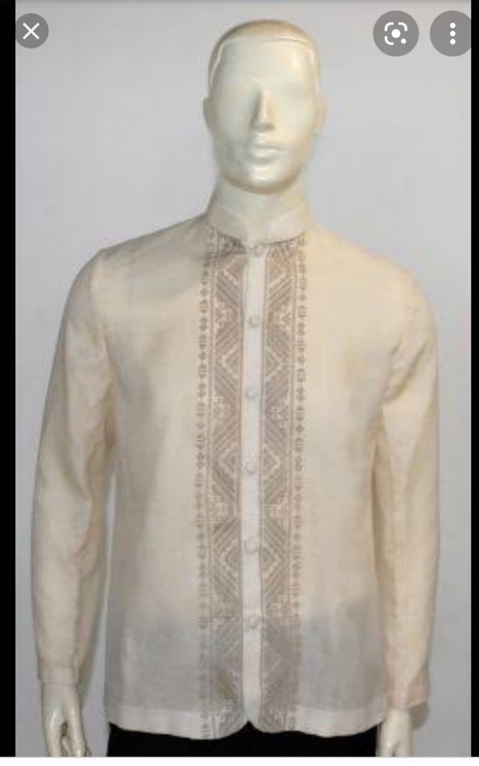Onesimus white coat barong, Men's Fashion, Coats, Jackets and Outerwear ...