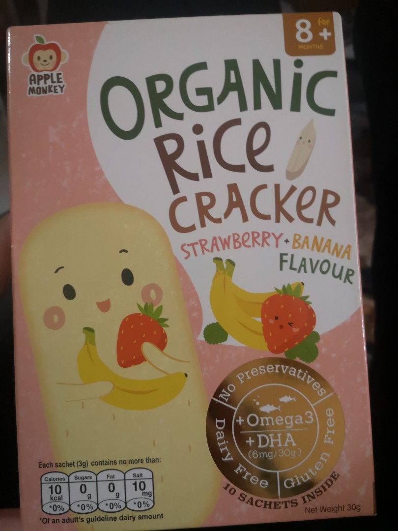 Organic Rice Cracker, Babies & Kids, Nursing & Feeding, Weaning