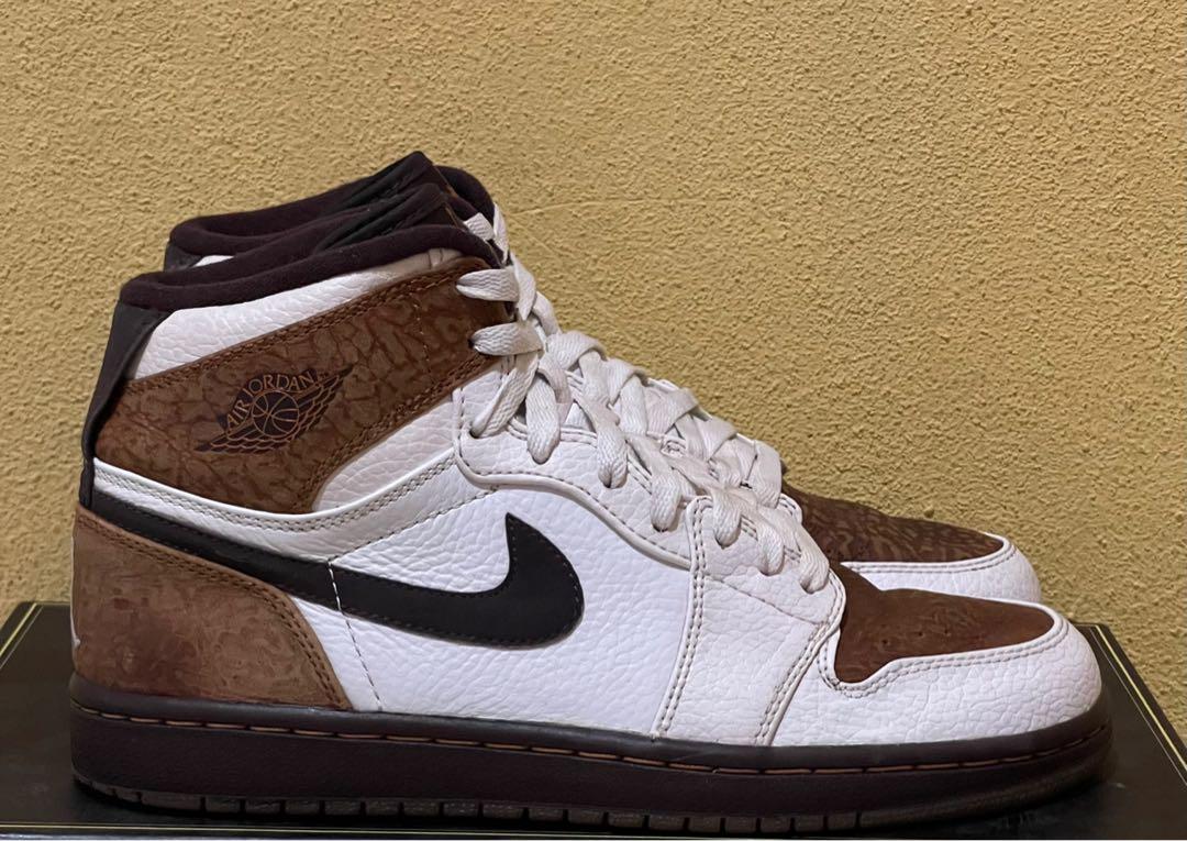 Air jordan 1 high strap white madeira ginger hot sale