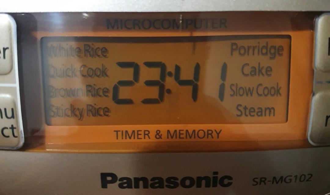 Panasonic Rice Cooker SRMGS102, TV & Home Appliances, Kitchen