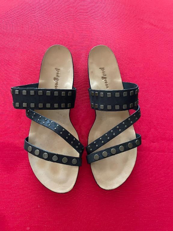 Paul green hot sale black sandals