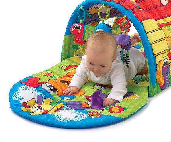 Playgro Puppy Playtime Tunnel Gym Babies Kids Infant Playtime