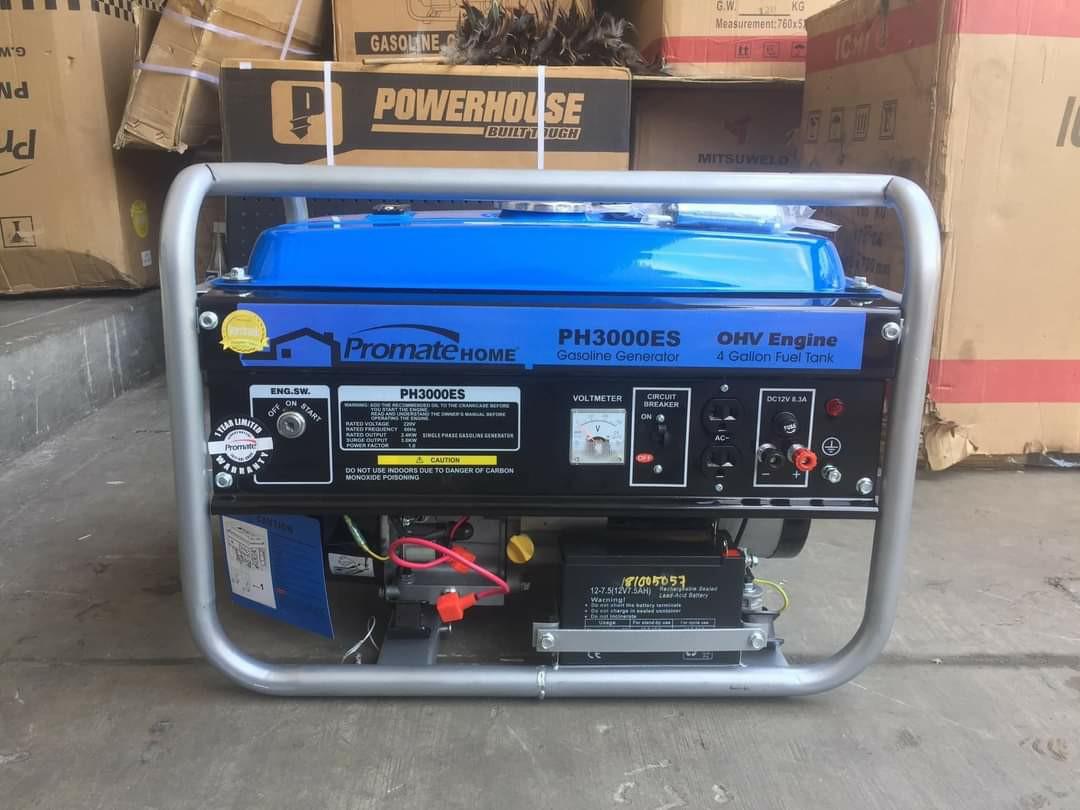 Promate Ph6800es Promate PH3000 ES Gasoline Generator Electric Start 15 Liters ...