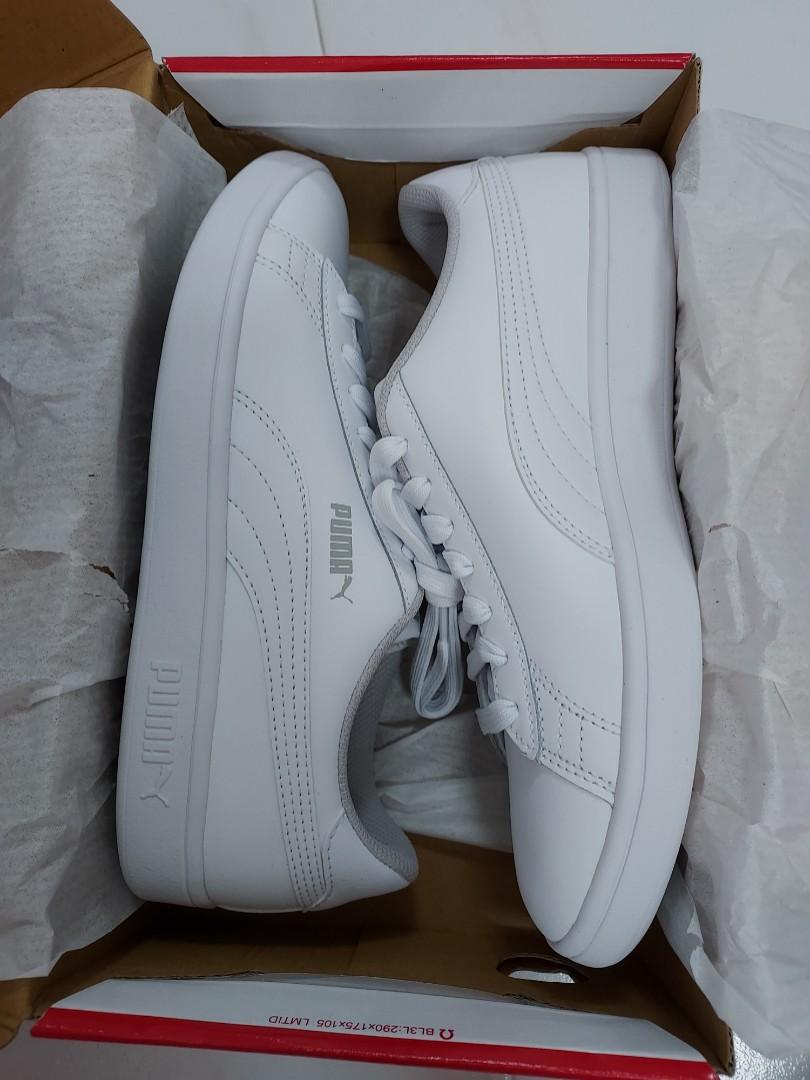 Puma smash v2 l jr white cheap