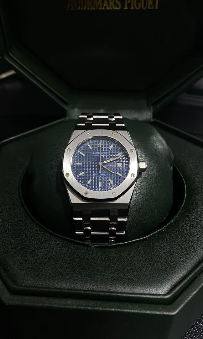RARE] Audemars Piguet Royal Oak 15000ST Blue Dial Full Set, Luxury, Watches  on Carousell