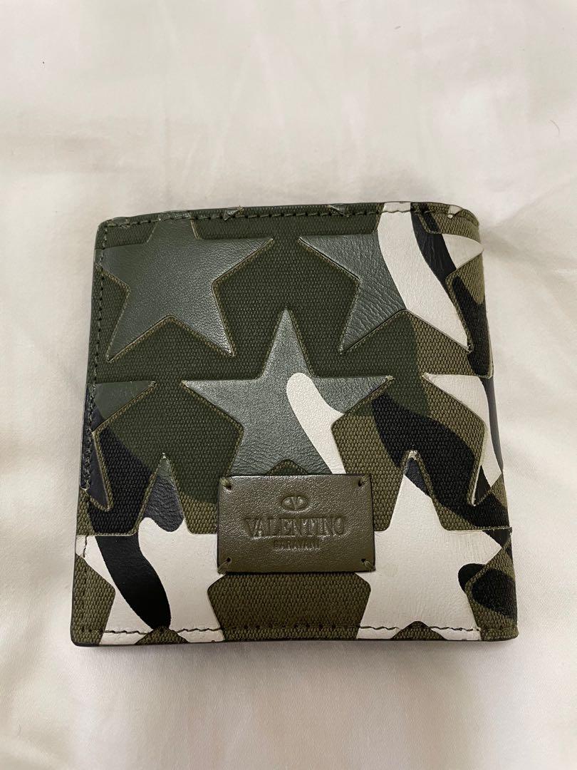Rare Valentino Camo stars wallet men n women Men s Fashion Watches Accessories Wallets Card Holders on Carousell