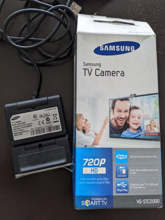 Samsung TV Camera VG-STC2000 (Category: Webcams) located in San Juan City. Submitted by usualmark (Listing ID 1098433234, Image 2). Description: Samsung TV Camera works on TV only. 720p HD not sure if it still works for newer TVs.