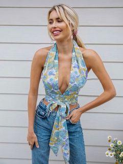 Floral Halter Top