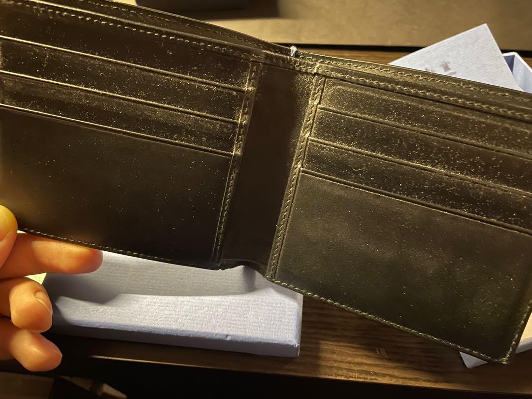 Smythson 6 Card Slot Money Clip Wallet in Panama Black