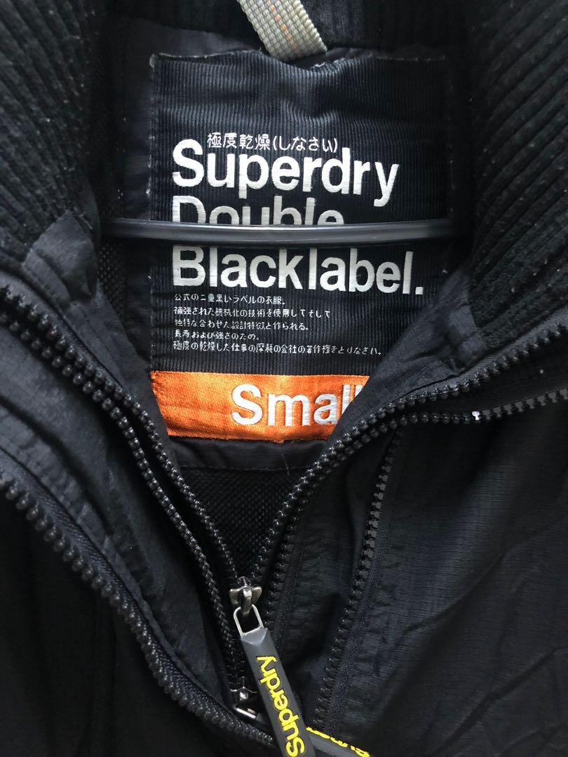 Superdry Limited Edition Double Black Label Women Bomber Jacket