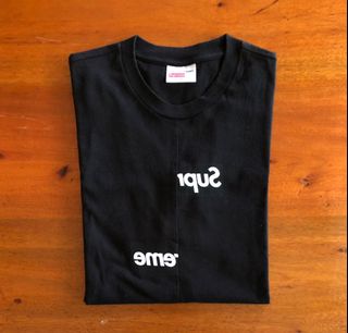Supreme cdg split hotsell box logo tee