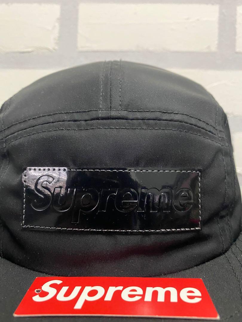 Supreme patent leather 2025 patch camp cap