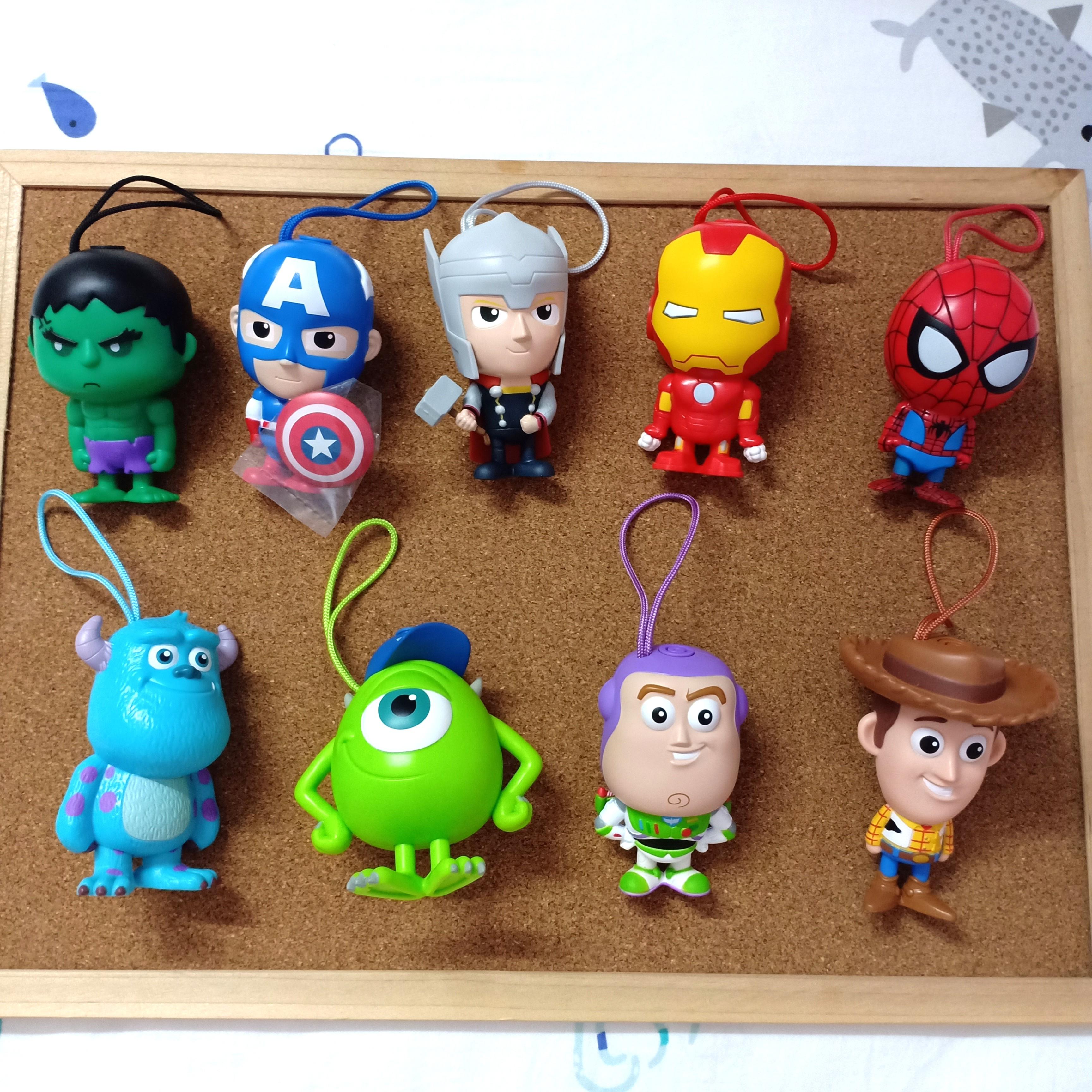 Tesco Avengers figure figurine Monster University Toy Story Highlighter pen limited edition Collectible stationery Heroes friends
