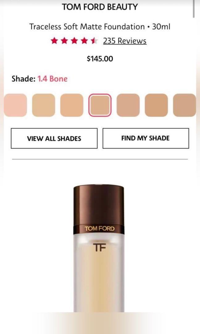 Tomford traceless soft matte foundation , Beauty & Personal Care, Face,  Makeup on Carousell