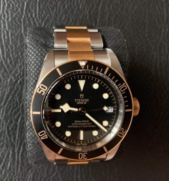 Tudor Black Bay (Category: Luxury Watches) located in Manila. Submitted by clark.kent1 (Listing ID 1098317577, Image 2). Description: Tudor Black Bay Combination of Steel and Gold 41mm Good as new 2020 Model Complete with box and papers Local AD .
