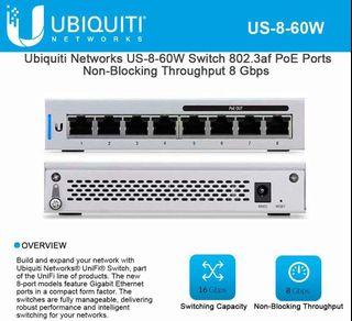 Unifi Switch 8 POE 60w