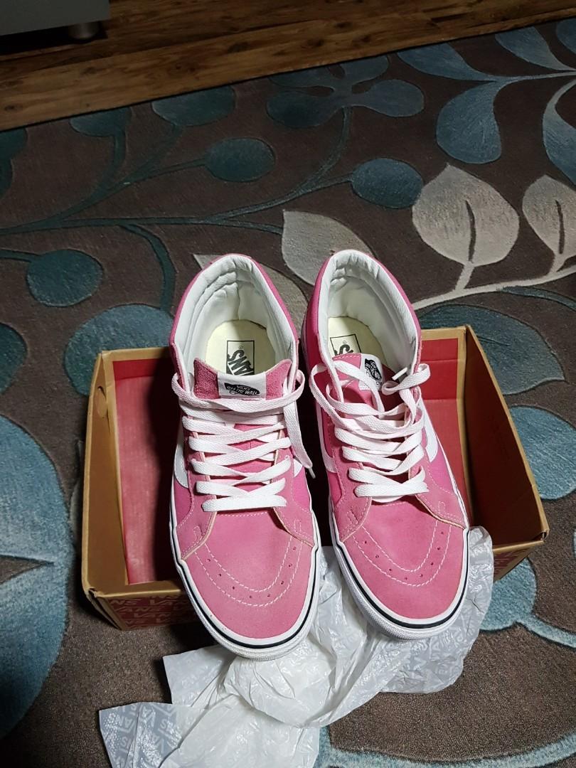 Vans high cut hot pink