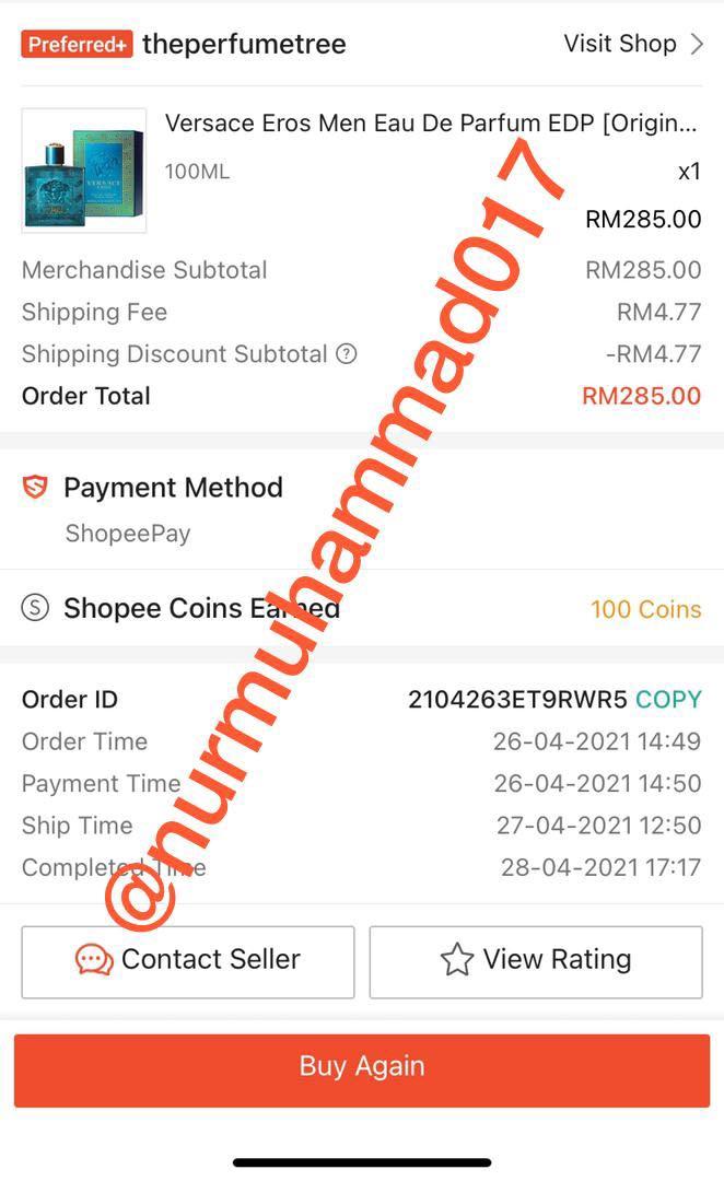 Versace hotsell eros shopee