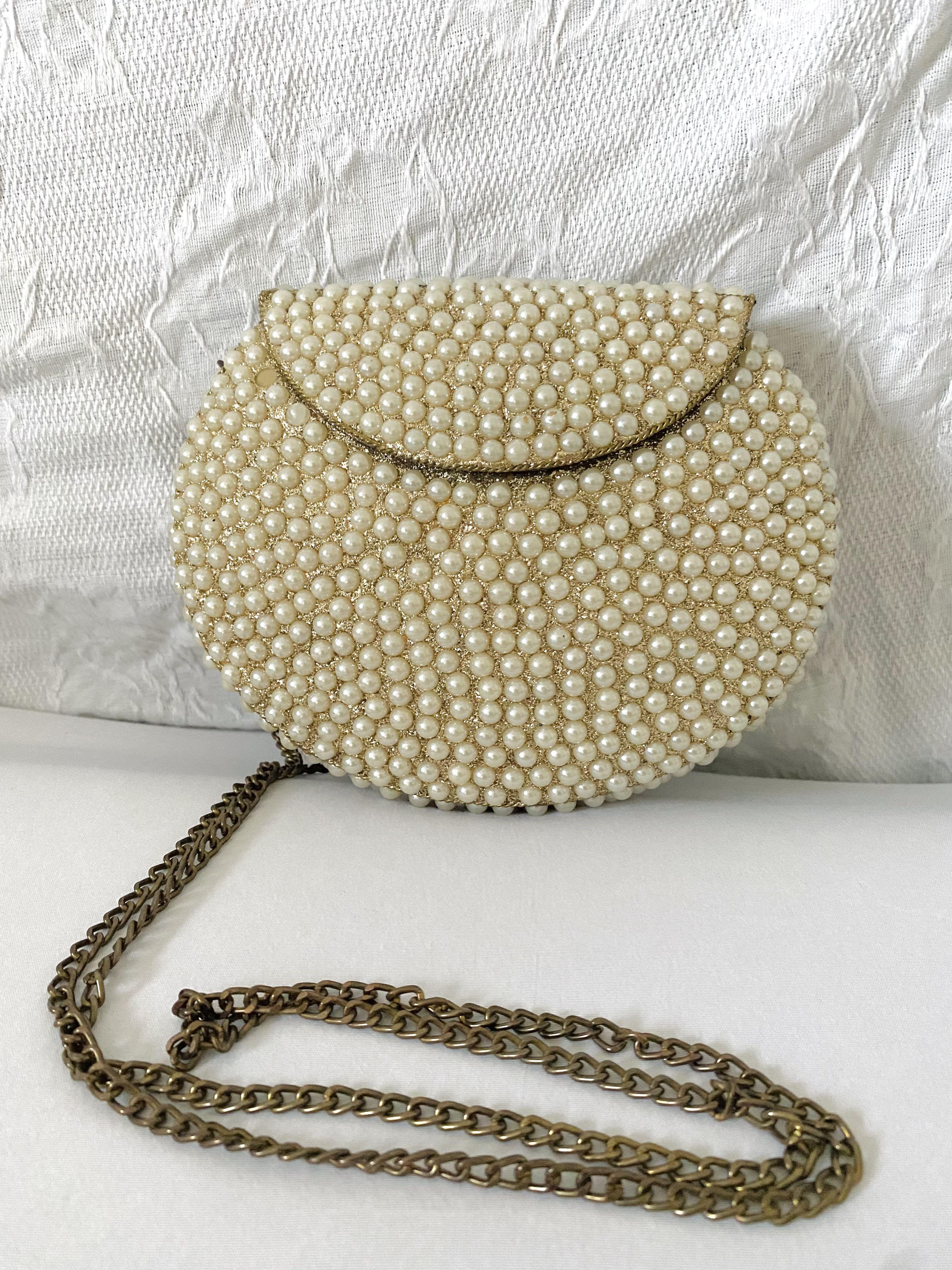 Vintage sales pearl clutch