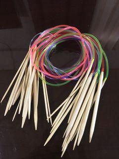 Wooden Circular Knitting Needles (sold per piece)