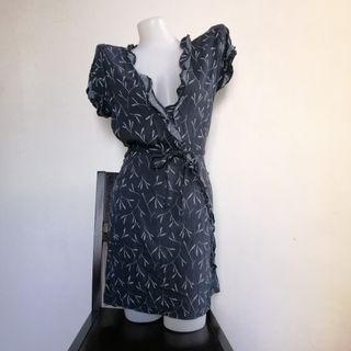 Wrap-around Office Dress