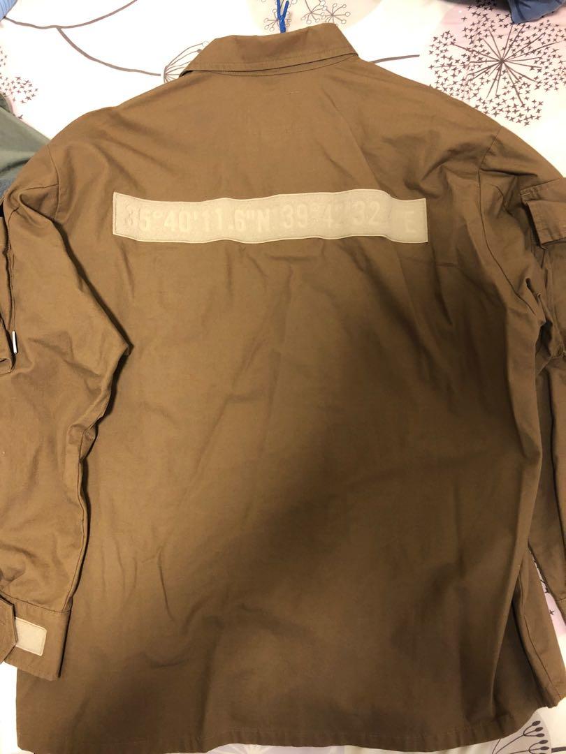 wtaps 19aw modular shirt ls 01 cotton ripstop wtvua tet size s